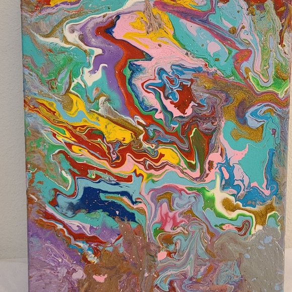 Hand painted Abstract Art Wall Decor - Picture 5 of 10